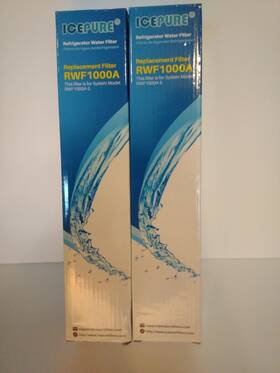 Rwf1000a Golden Icepure 2 Pack Refrigerator Water Replacement Filter New