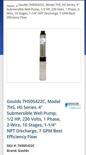 7hs05422c Goulds