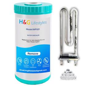 Iwf021 H&g Lifestyles 10 Inch X 4.5 Water Descaler Anti Scale Phosphate Filter Saltless Softener