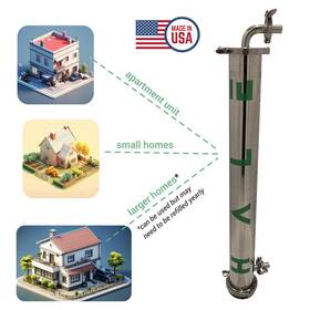 Reef-36 Hale Ss304 Whole House Water Filtration- 36 Reef Chlorine Chloramine Lead
