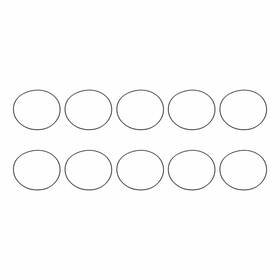 Harfington Hta250730hh001017 10pcs Nitrile Rubber O-rings 100mm Od 96mm Id 2mm Width 100x96x2mm
