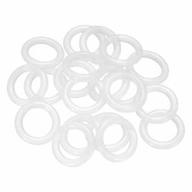 Harfington Hta250813hh000648 20pcs Silicone O-ring 20mm Od 13mm Id X 3.5mm White
