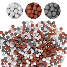 5374ndsn2677 Hekoujiub Shower Envy Refills 180g Mineral Balls For Orange Gray White
