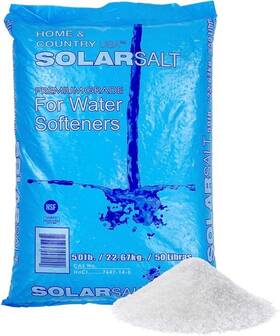 Home And Country Usa 810075644593 All Natural Solar Salt For Water Softener. 50 Pounds