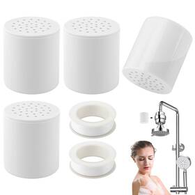 Houseen Shf-1 4 Pack 20 Stage Shower Head Filter Universal Replacement Cartridge With White