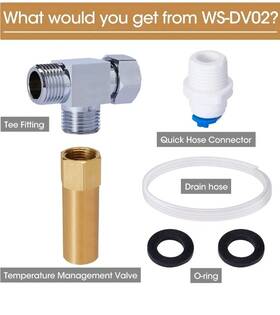 Ws-dv02 Hqua Hot Water Drain Valve Temperature Management For Ows-6