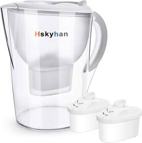 Hskyhan 738628171719 Water Filter Pitcher Alkaline - 3.5 Liters Improve Ph 2 Filters Included