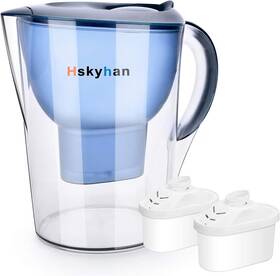 8541998037 Hskyhan Alkaline Water Filter Pitcher - 3.5 Liters Improve Ph 2 Filters Included
