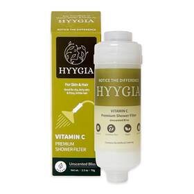 Hyygia 198715599008 Premium Vitamin C Shower Filter For Hair And Skin - Translucent White