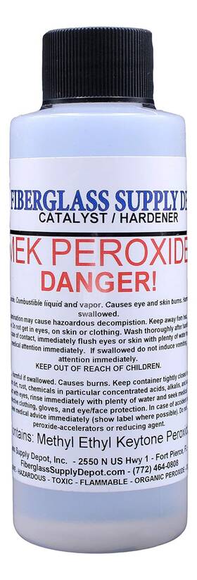 Inc. 744759441720 Mek Peroxide Catalyst 4oz Clear