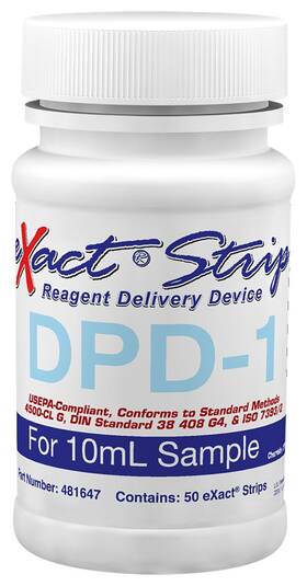 481647 Industrial Test Systems 809762816474 Exact Strip Dpd-1 Free Chlorine Reagent For 10ml