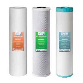 Ispring 313043044000 Replacement Filter Cartridge Pack 3-stage 20 Inch Whole House 3-piece