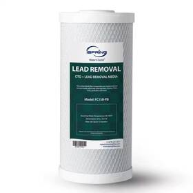 Ispring 445034582598 4.5 Inch X 10 Lead Arsenic Cadmium Chlorine Reducing Whole House Water Fil
