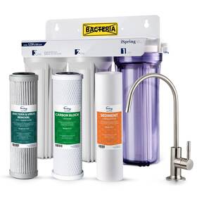 Us31-bv Ispring 3-stage Under Sink Water Filtration System Removes Bacteria