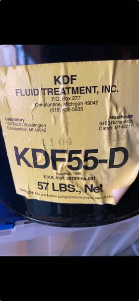 Kdf55-d Kdf Fluid Treatment Water Media Kdf55