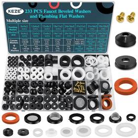 Keze 655365070313 233 Pcs Plumbing And 1/4s 00 1/4m 1/4 1/4l 3/8 1/2 5/8 3/4 1 Inch