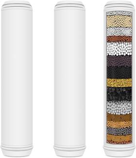 P-12098 Khotilong 3-pack Carbon Shower Head Filter For Pweran System Removes Chlorine Sand