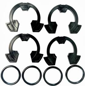 Kinetic Wares 850006900091 Water Softener Clips And O-rings Set 4 Each - 1 Inch Replacement Parts