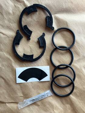 Kinetico 11098a 4 O-rings 2 E-clip Retainers Silicone Packet For By-pass Valve