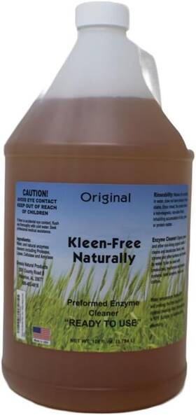 Kf128pm Kleen Free Naturally Preformed Enzyme Cleaner Solution Multi-purpose