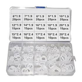 33332 Kongv 225 Pcs Vmq Grade Silicone O Ring Assortment Rubber Seal Kit Black