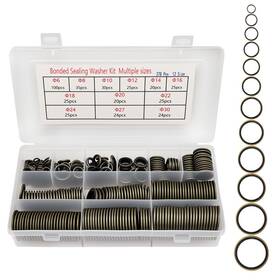Langina-378-12or Langina 378pcs Nbr Metal Bonded Sealing Washer Kit Self-centred Bronze