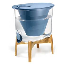 94659952 Lifestraw Home 35 Cup Plastic Water Filter Dispenser Wooden Stand