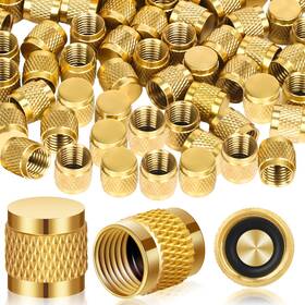 Lizenoz Mx601 1/4 Flare Cap Round Brass With Neoprene O-ring Seal Hvac Valve Caps