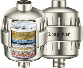 Xl-r7bn-2 Longriver R7 Shower Filter High Put Water For Hard Brushed Nickel X 2