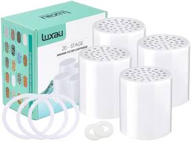C6020010013 Luxau 4 Pc 20 Stage Also Fit 15 18 Shower Filter Replacement White