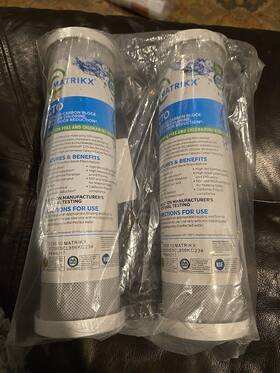 32-250-10-matrikx Matrikx 10 Inch Cto Carbon Block Filter Now With Chloramine Reduction 2.5