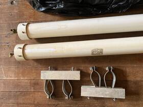Mhpvcu-2540 May Be Afw Two Ro Reverse Osmosis Membrane Housings 2.5x40 Inch Brackets Membranes