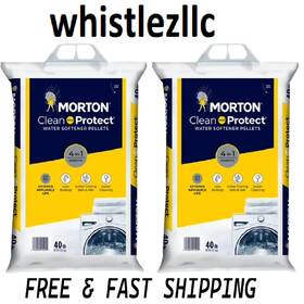 Morton 313024376304 Salt Clean And Protect Water Softener Pellets 40 Lb. Bag 2 Pack