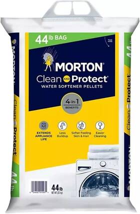 689554 Morton Salt Water Softener Clean And Protect 44 Lb Bag