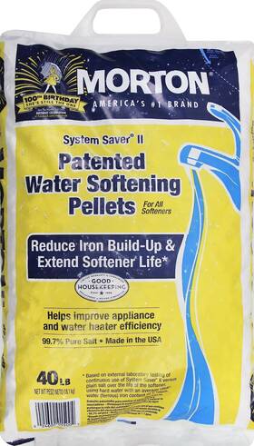 Morton 745352120869 Clean And Protect Ii Water Softening Pellets 40-pound 40 Pound