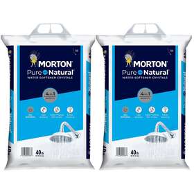 4983 Morton Salt Pure And Natural Water Softener Crystals 40-pound Bag 2 Pack