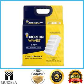 F12505 Morton Salt Waves Clean And Protect Water Softener Bars 5 Lbs 4-count