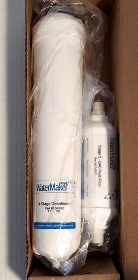 104803 Nimbus Watermaker 5 Replacement Filter Kit 4 Stage Desalinator And