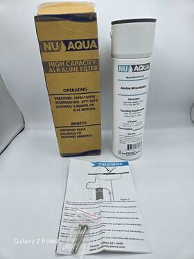 Wu-stg1-alk Nu Aqua 1/4 Inch Quick Connect High Capacity Inline Alkaline Remineralization Filter