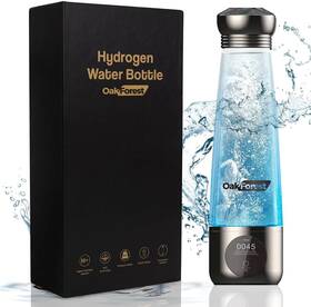 Oakhyd24h6 Oakforest Portable Hydrogen Water Bottle With Spe Pem Technology Oled Display Black
