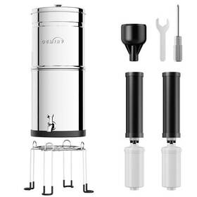 Om-cf503 Oemiry 2.25g Gravity Water Filter System With Stand Stainless Steel Countertop