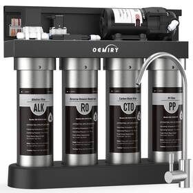 Om-rof03 Oemiry Alkaline Uv Ro System Stainless Steel Under Sink Water Filter With Faucet