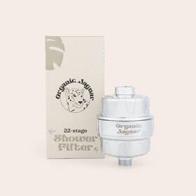 00198168051801 Organic Jaguar Shower Filter 22 Stage Water Head For Hard Heavy Chrome