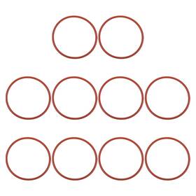 Pta241203tt004924eu Patikil Silicone O-ring 63mm Od 57mm Id 3mm Width 30pcs 63x57x3mm Red