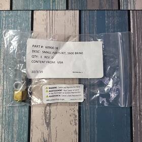 60900-38 Pentair Small Parts Kit 1600 Brine Fitting Nut Ferrule Insert Pn