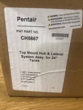 Ch5667 Pentair Top Mount Hub And Lateral System Assembly For 24 Inch Tanks