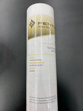 Pentek 6s-25m 6 Sediment 25 Micron Water Filter Cartridges 2.5 Inch X 10 For Reverse Osmosis