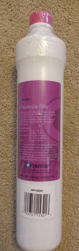 Wp105321 Premier Uf Membrane Pre-carbon Sediment Water Filter -free Shipping