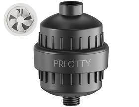 Prf001-blk-pro Prfctty 25-stage Shower Filter Prevents Scale Buildup Revitalize Hair Matte Black