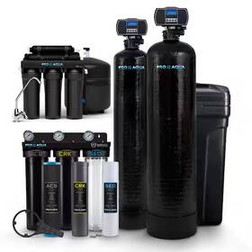 Pro Aqua 850009947314 Elite Whole House Water Filter Softener Bundle With Reverse Osmosis Pro Aqua 850009947314 Elite Whole House Water Filter Softener Bundle With Reverse Osmosis